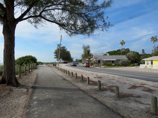 Gulf Drive passes through Bradenton Beach, Florida.