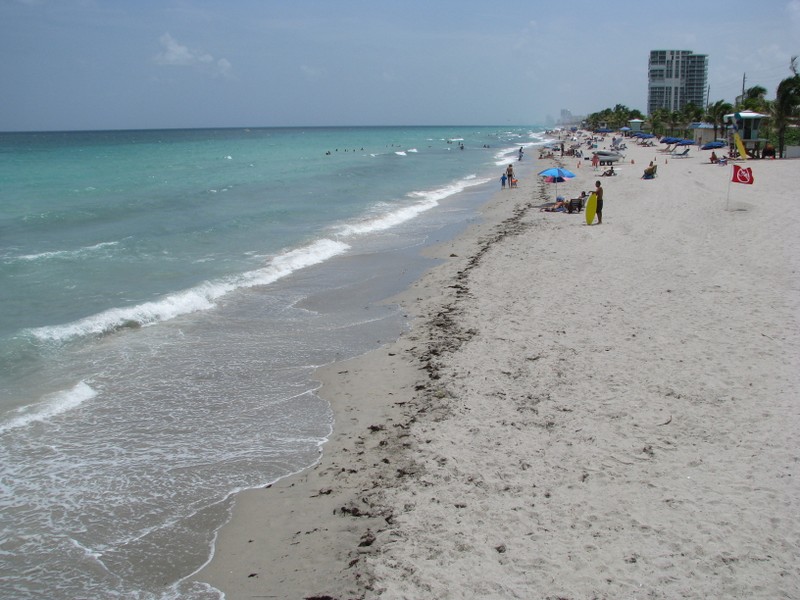 Dania Pier and Ocean Park beach. Florida.