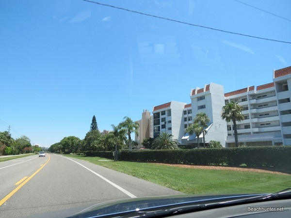 Driving on Longboat Key, Florida.