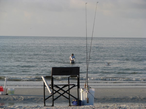 Wade fishing Sanibel Island