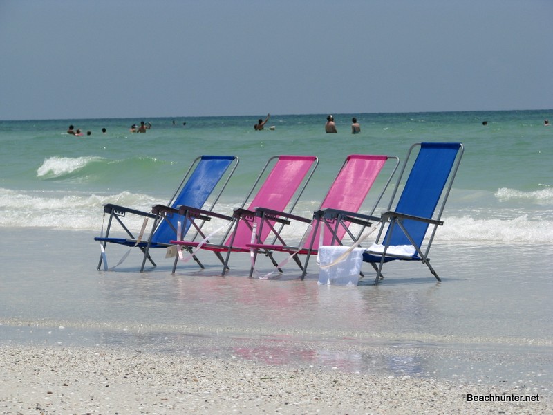 Chairs on Siesta Key's Crescent Beach