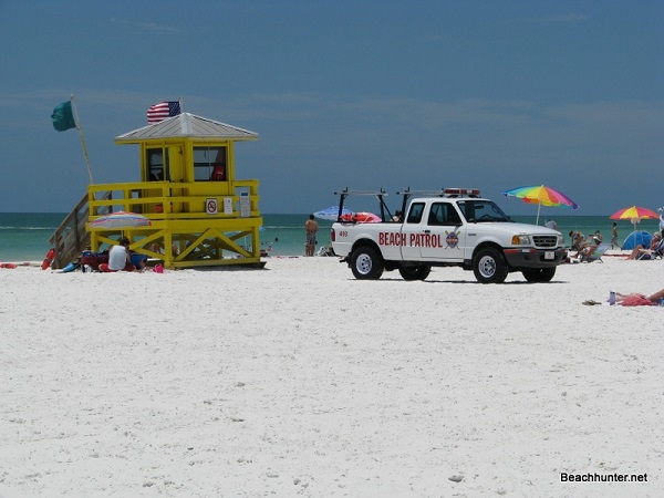 Lifeguards on Siesta Key Public Beach.