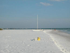 sailboat on siesta beach