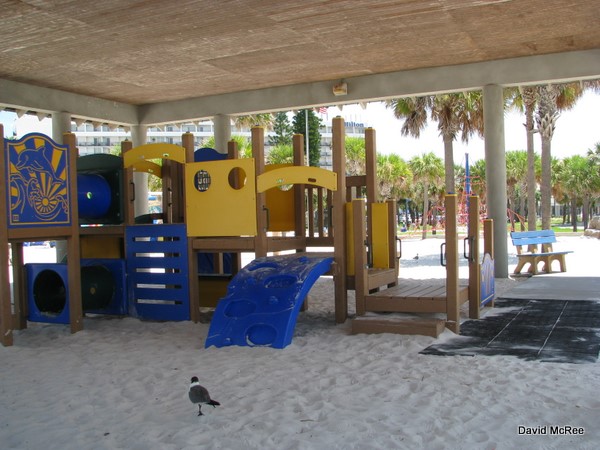 Children's covered playground at Pier 60